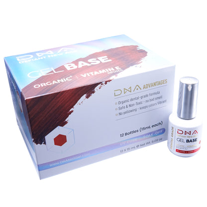 ONLY $11.21 EA - BULK 12PK:  Dental Nail Arts Dental-Grade UV Base Coat / Top Coat Nail Gel
